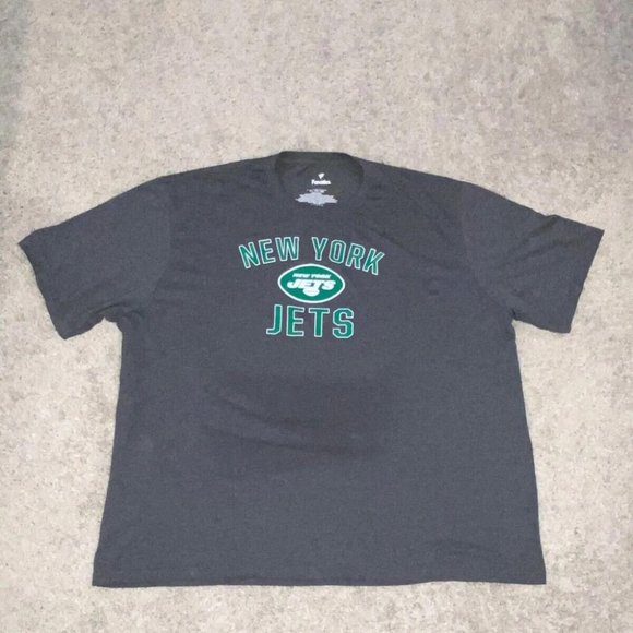 Fanatics New York Jets T-Shirt Short Sleeve Gray - Picture 1 of 1